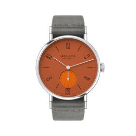 Unisex, NOMOS Glashütte Tangente 38 Datum Poporange  179.S13