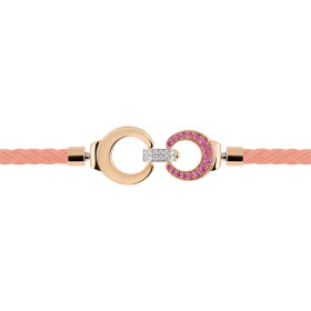 Roségold, Armschmuck, Al Coro Mezzaluna Attrae Armband, Ref: BACRMR18_BA16R_BA18R_BA11WSR