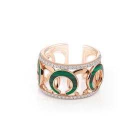 Weißgold, Ringe, Al Coro Mezzaluna Ring NR750MAWR