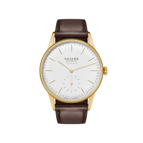 Damen- und Herrenuhr, NOMOS Glashütte Orion Gold Neomatik Doré, Ref: 349