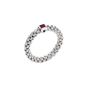 Weißgold, Ringe, FOPE Souls Flex'it Ring mit Rubin 09E08AX_B4_B_XBX_0XS
