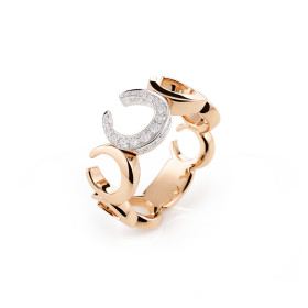         Roségold, Ringe, Al Coro Mezzaluna Ring NR2871R