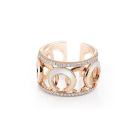 Roségold, Ringe, Al Coro Mezzaluna Ring NR750MOWR