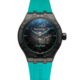         Herrenuhr, Maurice Lacroix Aikon Automatic Skeleton 45mm Label Noir AI6028-DLB0B-030-H