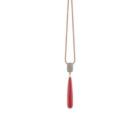 Roségold, Halsschmuck, Al Coro La Piazza Anhänger NP16471CR