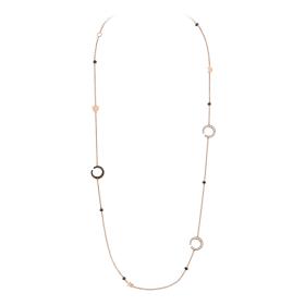 Roségold, Halsschmuck, Al Coro Mezzaluna Collier C365BSR