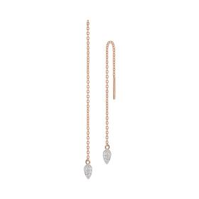 Roségold, Ohrringe, Al Coro Goccia Ohrhänger NE792WR