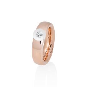 Rotgold, Ringe, Schmuckwerk Glasklar Ring DR757-RG-GW