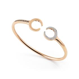 Roségold, Armschmuck, Al Coro Mezzaluna Armreif NB8342WBR