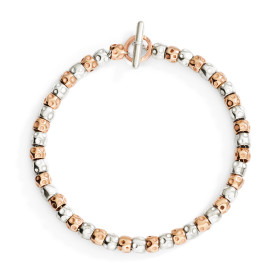         Roségold &amp; Silber, Armschmuck, DoDo Armband Granelli DBC6012-GRANE-MIX9A