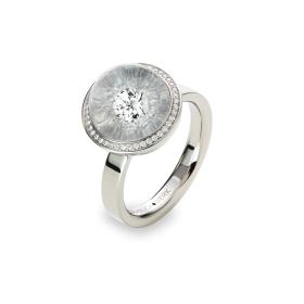 Weißgold, Ringe, Schmuckwerk Glasklar Ring DR626-WG-GK