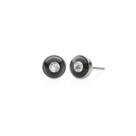 Edelstahl , Ohrringe, Schmuckwerk Ohrstecker Glasklar DO177-ST-GS