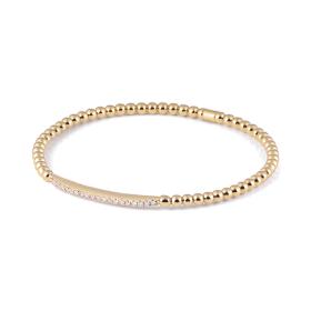 Gelbgold, Armschmuck, Al Coro Stretchy Armband A105G