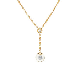 Rotgold, Halsschmuck, Schmuckwerk Glasklar Halskette DH967-RG