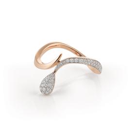 Roségold, Ringe, Al Coro Goccia Ring R7636WR