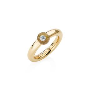 Gelbgold, Ringe, Schmuckwerk Glasklar Ring DR267-GG-GG