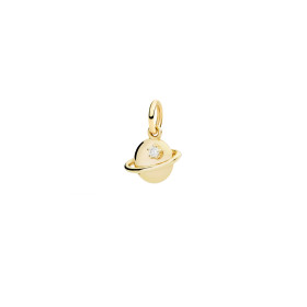 Gelbgold, Halsschmuck, DoDo Anhänger Planet DMC5019-UNIVE-DB09G