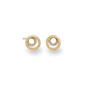 Gelbgold, Ohrringe, Schmuckwerk Saturn Ohrstecker SO115-GG