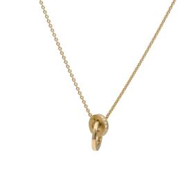 Gelbgold, Halsschmuck, Schmuckwerk Anhänger Saturn mit Halskette SH305-GG