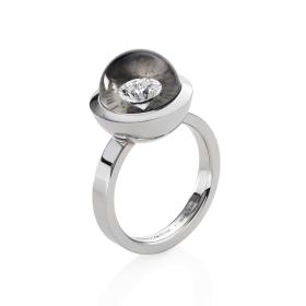 Platin, Ringe, Schmuckwerk Glasklar Ring DR607-PT-GS