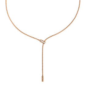         Roségold, Halsschmuck, FOPE Verstellbare Aria Halskette mit Diamanten 89003FX_BB_R_RRX_041