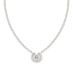 Weißgold, Halsschmuck, Al Coro Mezzaluna Collier NC2875W