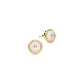 Gelbgold, Ohrringe, Schmuckwerk Ohrstecker Glasklar DO686-GG-GW