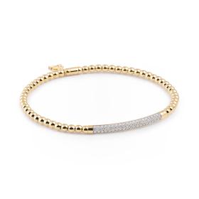 Gelbgold, Armschmuck, Al Coro Stretchy Armband A350G