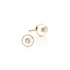 Rotgold, Ohrringe, Schmuckwerk Ohrstecker Glasklar DO177-RG-GW
