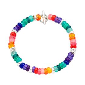 Silber, Armschmuck, DoDo Armband Rondelle Rainbow DBC2004-RONDE-RN0AG