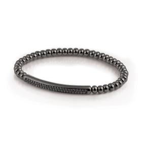 Weißgold, Armschmuck, Al Coro Stretchy Men Armband A103B20