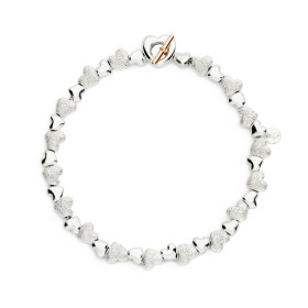         Silber, Armschmuck, DoDo Armband Herz mit Komponenten DBC6005-HEART-MIX9A