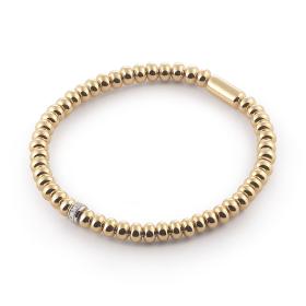Gelbgold, Armschmuck, Al Coro Stretchy Armband A390G