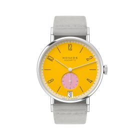 Unisex, NOMOS Glashütte Tangente 38 Datum Katzengold  179.S8