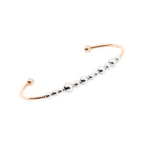 Silber, Armschmuck, DoDo Manschettenarmband Bollicine DBC1000-BOLLI-0009A
