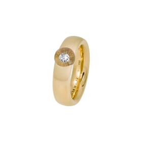 Gelbgold, Ringe, Schmuckwerk Glasklar Ring DR757-GG-GG