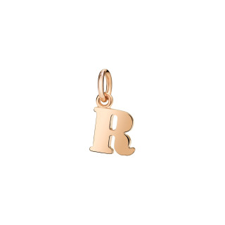 Roségold, Halsschmuck, DoDo Anhänger Buchstabe R, Ref: DMB2021-LETRL-0009R