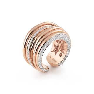Rotgold, Ringe, Al Coro Mezzaluna Classic Ring, Ref: R6993R
