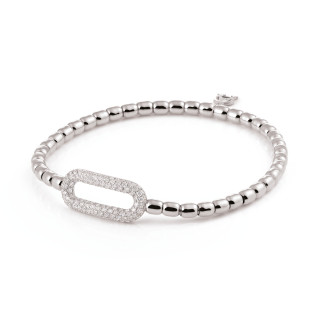 Weißgold, Armschmuck, Al Coro Stretchy Armband, Ref: A109W