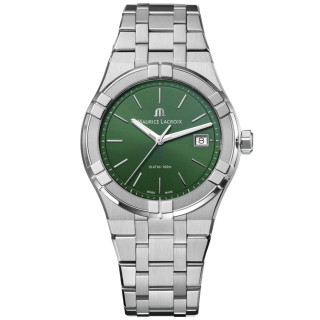 Damen- und Herrenuhr, Maurice Lacroix Aikon Quartz Date 40mm, Ref: AI1108-SS00F-630-D