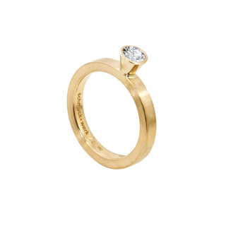 Gelbgold, Ringe, Schmuckwerk Alpen Solitärring, Ref: GT414-GG-61