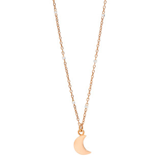 Roségold, Halsschmuck, DoDo Halskette Mini-Mond, Ref: DCB9003-MOONX-0009R