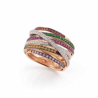 Roségold, Ringe, Al Coro Serenata Ring, Ref: NR376MCR