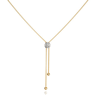 Gelbgold, Halsschmuck, Schmuckwerk Alpen Halskette, Ref: GH605-GG