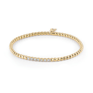 Gelbgold, Armschmuck, Al Coro Stretchy Armband, Ref: A700G
