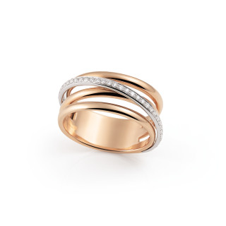 Roségold, Ringe, Al Coro Serenata Ring, Ref: R7651WR