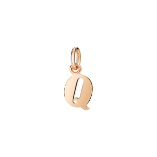 Roségold, Halsschmuck, DoDo Anhänger Buchstabe Q, Ref: DMB2020-LETQL-0009R