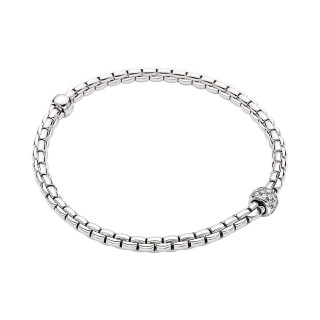 Weißgold, Armschmuck, FOPE Eka Flex'it Armband mit Diamantpavé, Ref: 73301BX_PB_B_XBX_0XL