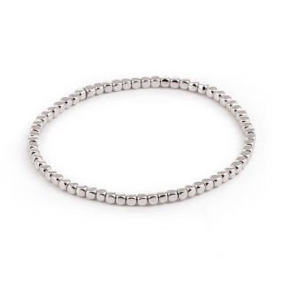 Weißgold, Armschmuck, Al Coro Stretchy Men Armband, Ref: A330W