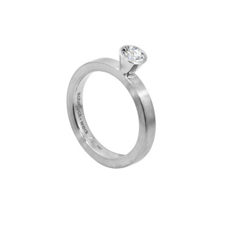 Platin, Ringe, Schmuckwerk Alpen Solitärring, Ref: GT414-PT-62